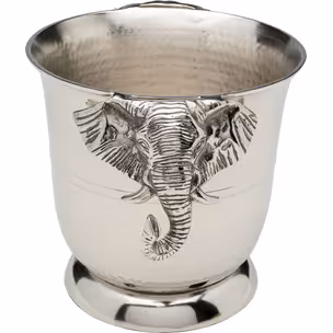 Cooler do wina HAPPY ELEPHANTS - srebrny