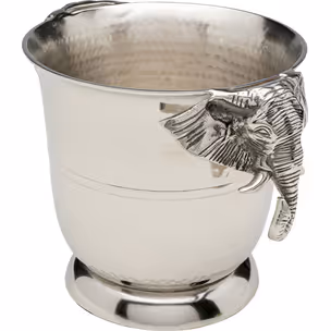 Cooler do wina HAPPY ELEPHANTS - srebrny