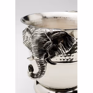 Cooler do wina HAPPY ELEPHANTS - srebrny