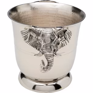Cooler do wina HAPPY ELEPHANTS - srebrny