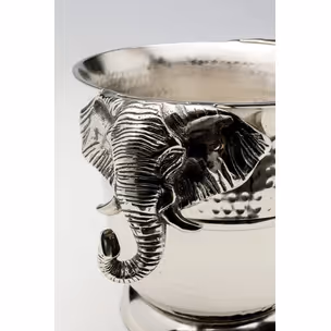 Cooler do wina HAPPY ELEPHANTS - srebrny