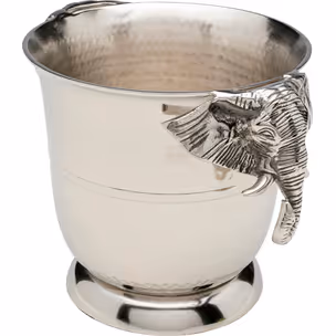 Cooler do wina HAPPY ELEPHANTS - srebrny