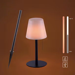 Lampa stołowa/dogruntowa KENO 19753-18 - czarny