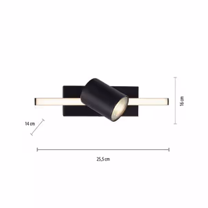 Lampa sufitowa BARIK 6523-18 - czarny