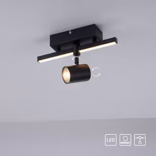 Lampa sufitowa BARIK 6523-18 - czarny