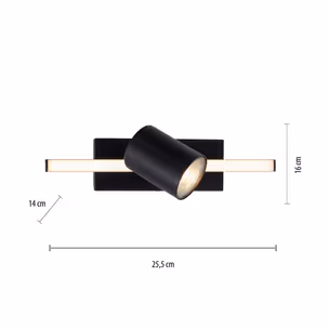 Lampa sufitowa BARIK 6523-18 - czarny