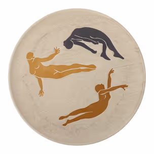 Talerz ścienny HARLOW 40 cm - naturalny