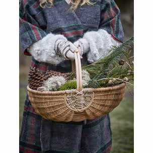 Zestaw dwóch koszyków VIBBER - naturalny