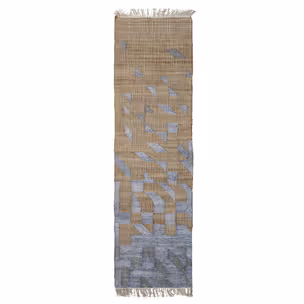 Chodnik VIKKA 245x75 - niebieski/pomarańczowy