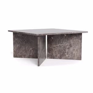 Stolik kawowy VEGA 90 cm - brązowy marmur
