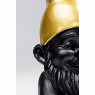 Figurka dekoracyjna GNOME 21 - czarny/złoty