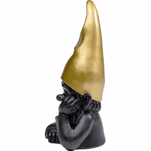 Figurka dekoracyjna GNOME 21 - czarny/złoty
