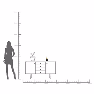 Figurka dekoracyjna GNOME 21 - czarny/złoty