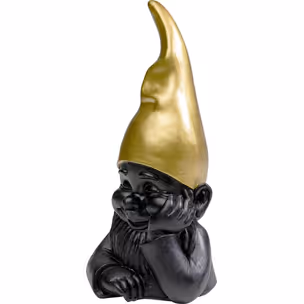 Figurka dekoracyjna GNOME 21 - czarny/złoty