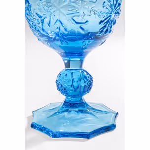 Kieliszek do wina ICE FLOWERS - niebieski