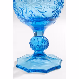 Kieliszek do wina ICE FLOWERS - niebieski