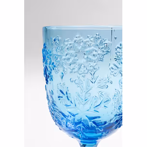 Kieliszek do wina ICE FLOWERS - niebieski