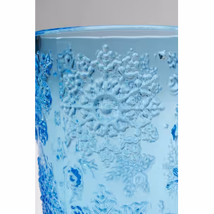 Szklanka ICE FLOWERS - niebieski