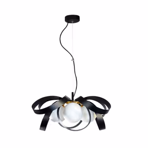 Lampa wisząca NELA FLAT 65 1139 - czarny/złoty