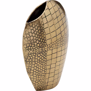 Wazon stalowy SERPENTE 21 cm - złoty