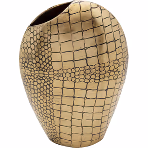 Wazon stalowy SERPENTE 21 cm - złoty