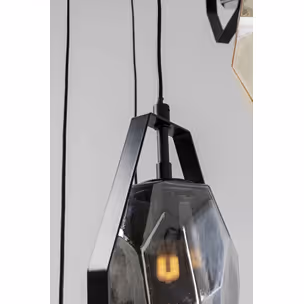 Lampa wisząca DIAMOND FEVER SPIRAL - czarny