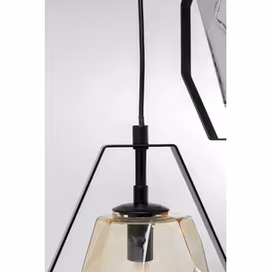 Lampa wisząca DIAMOND FEVER SPIRAL - czarny