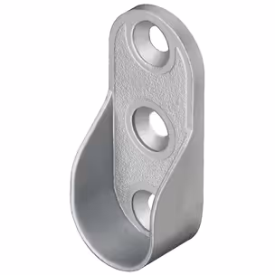 Uchwyt drążka ubraniowego, do Häfele Loox, profil 5105 znal, w kolorze aluminium, do przykręcania do ścianki bocznej
