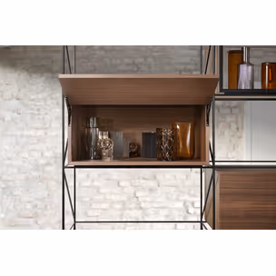 Zestaw 2 wyfrezowanych formatek MDF AVENTOS HKi z przekładkami / 60x45x1.9 cm