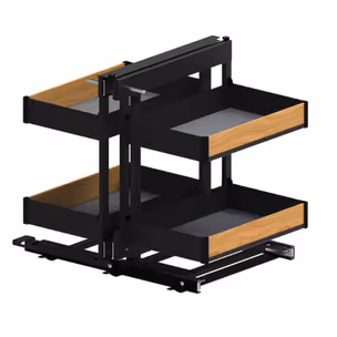 MAXIMA PURO Corner Comfort 1000 lewy metal/drewno czarny mat/dąb