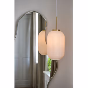 Lampa wisząca złota 20cm szerokość 20cm głębokość 48.5cm wysokość