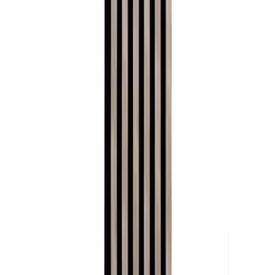 Lamele na filcu WOODLINE 2700x300 - czarny / dąb sonoma