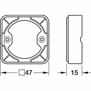 Wielofunkcyjny przełącznik meblowy CONNECT MESH / 40x10 mm