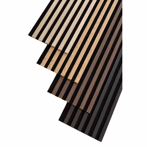 Lamele na filcu WOODLINE 2700x400 - czarny / dąb sonoma