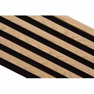 Lamele na filcu WOODLINE 2700x400 - czarny / dąb jasny