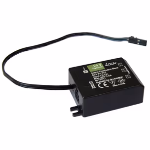 Dystrybutor 3-kanałowy z funkcją przełączania 24V/3,5A/czarny/ Hafele Loox 24V długość kabla: 20 cm