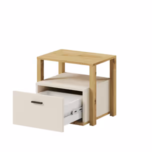 Szafka nocna z szufladą LENNY LY-07 - beżowy/dąb artisan