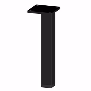 Nóżka meblowa NS45 Czarny Mat H=120 mm Stal / szerokość 18 mm