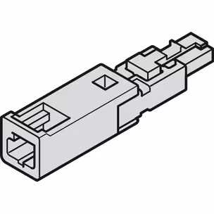 Adapter, do podłączania odbiorników Häfele Loox5 do zasilacza Häfele Loox 24 V