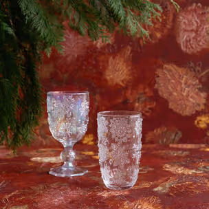 Szklanka wysoka ICE FLOWERS - transparentny