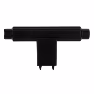 Gałka w kształcie litery T 2594 - czarny mat / 70 mm