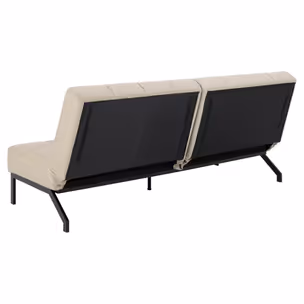 Rozkładana sofa 3-osobowa CAIX - beżowy/czarny