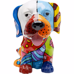 Figurka dekoracyjna DOG PATCHWORK - multikolor