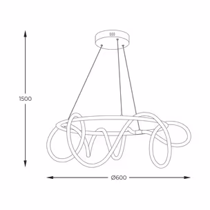 Lampa wisząca BALBO 20006PL-GD - złoty