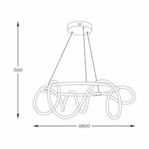 Lampa wisząca BALBO 20006PL-GD - złoty