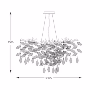 Lampa wisząca CINDY MD4115-1-EGN - złoty