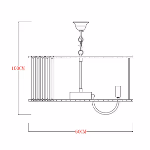 Lampa wisząca PARIS 1906/10 - złoty