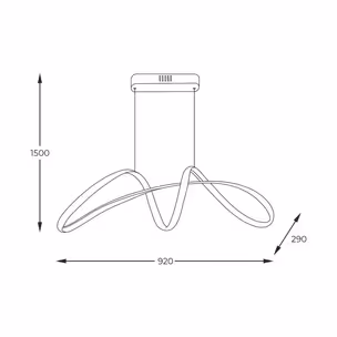 Lampa wisząca FERMI 20026P-GD - złoty