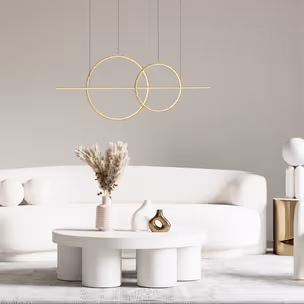 Lampa wisząca CHOLET MD7358-2A-3GT - złoty