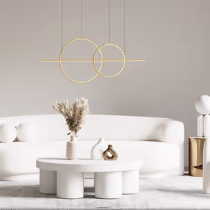 Lampa wisząca CHOLET MD7358-2A-3GT - złoty